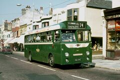 Bus on Queens Road 1971